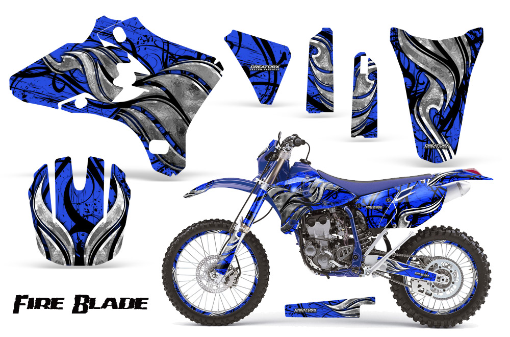 Yamaha YZ250 YZ450 03-05 WR250 WR450 05-06 Fire Blade Black Blue BLB NP Rims